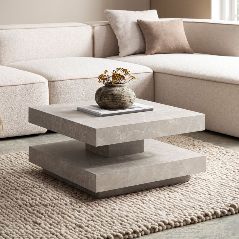 Coffee Table with Storage, Beige