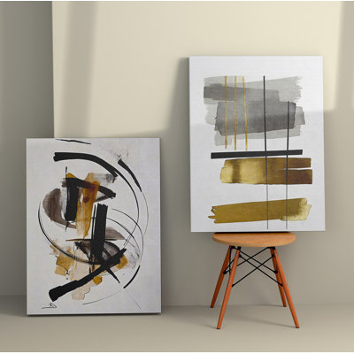 Élégantes peintures sur toile décoratives (2 pièces), 19,7 po x 27,6 po chacune | 100% toile avec cadres 100% bois | Superbe art mural pour le salon et la chambre à coucher, parfait pour la décoration intérieure et les idées de cadeaux