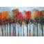 «Abstract and Colorful Forest - Seasons Trees», art sur toile