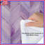 Édredon mauve à motif de chevrons-123992312