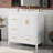 Soft-close Bathroom Vanity Mdf Timeless White Design