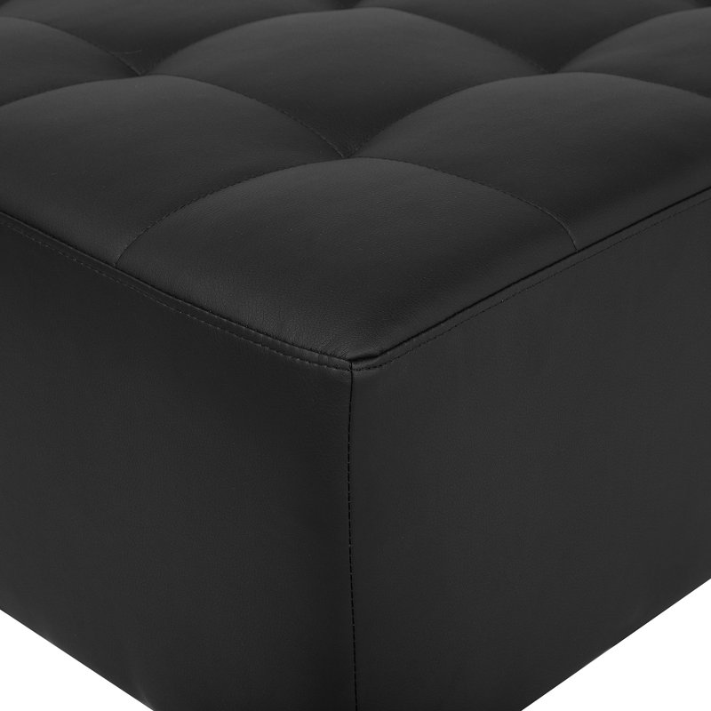 Finnegan Upholstered Chaise Lounge, Black