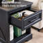 Table de chevet 18 po avec station de charge et tiroir, table de bout avec tablettes ouvertes 18 po-973891337