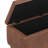 Hamilton 48"W Upholstered Vegan Leather Transitional Rectangular Lift-Up Storage Ottoman Bench with Nailhead Trim-463868149