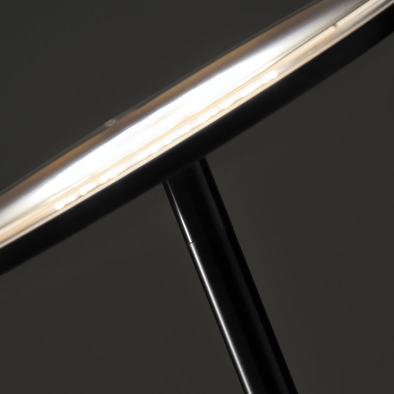 Lampe sur pied à DEL à intensité variable 63 po Sky Head, Noir, 30 W