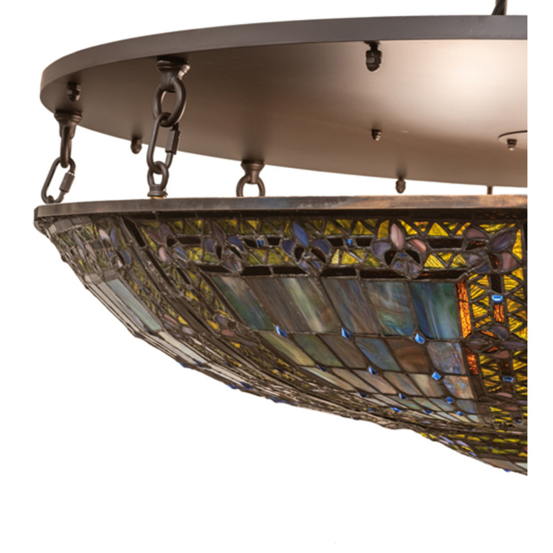 Fleur-de-lis 8 - Light Semi Flush Mount