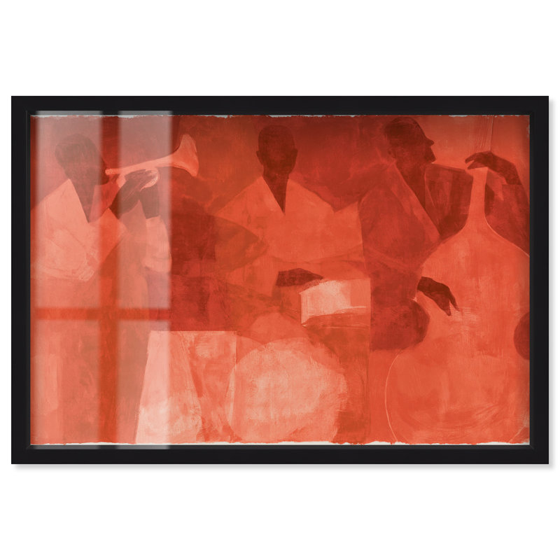 «Beat II Shadowbox» par Treehaven, H 50 po x l 74 po, Cadre noir