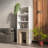 Melo 120 cm Modern Bookcase with 3-Piece Nesting Table Set-1149001597