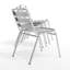 Chaise empilable en métal pour restaurant 4PK-91925248