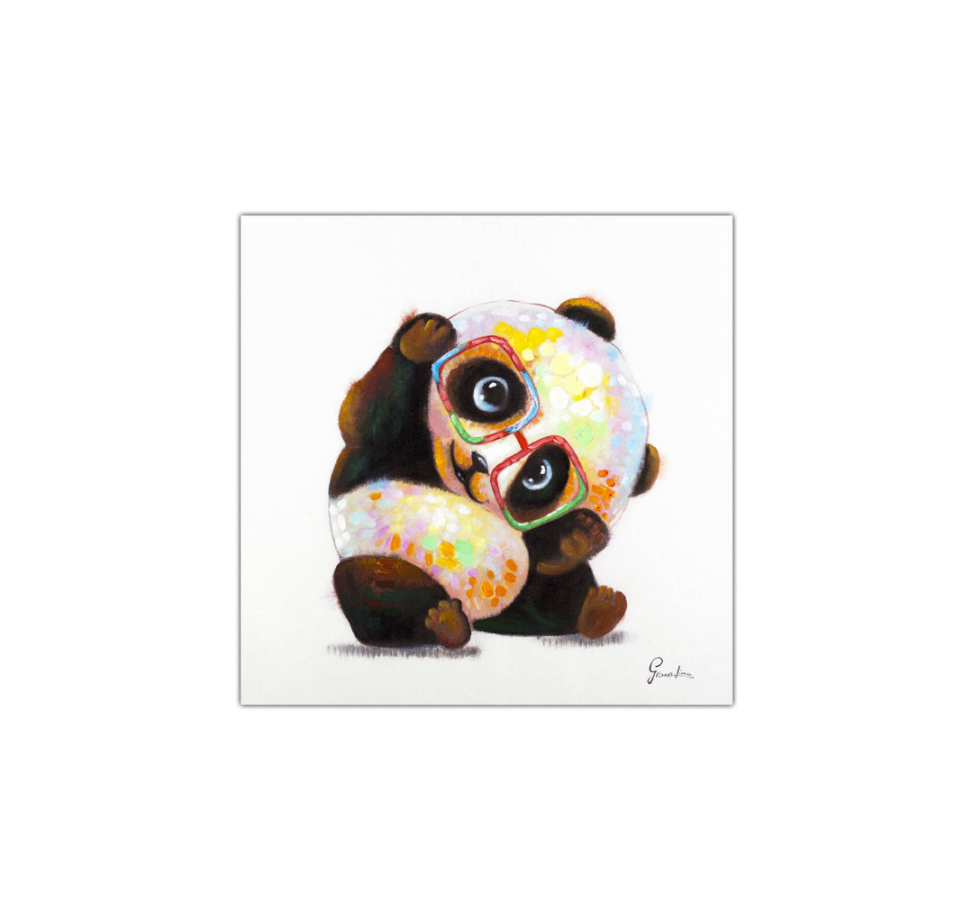 Acrylbild Hipster Panda