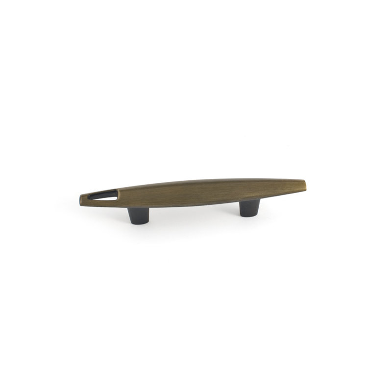 Tribal 3" Center to Center Bar Pull, Antique Brass