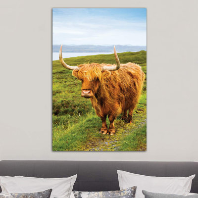Highland Cow III by Susanne Kremer - Wrapped Canvas Print