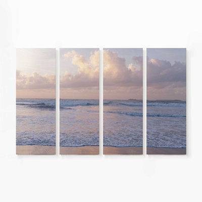 Rêve de Normandie au crépuscule | Impression sur toile 4 panneaux