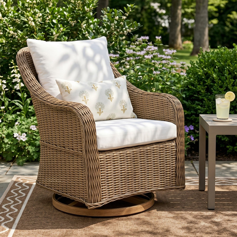 Hudson 1 Pc Swivel Club Chair