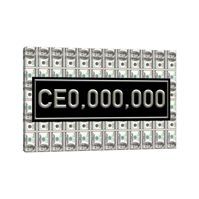 CEO - Silver - Print on Canvas, Wrapped Canvas, 45.72cm H x 66.04cm W x 1.91cm D