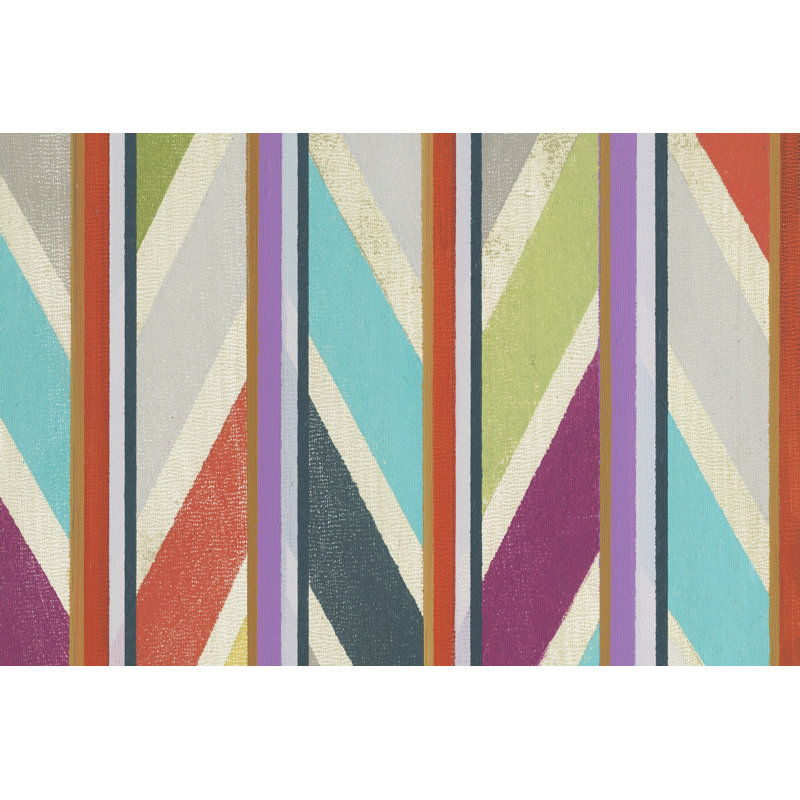 Old Chevron II by Jodi Fuchs - Wrapped Canvas Print, 30cm H x 46cm W x 3.8cm D