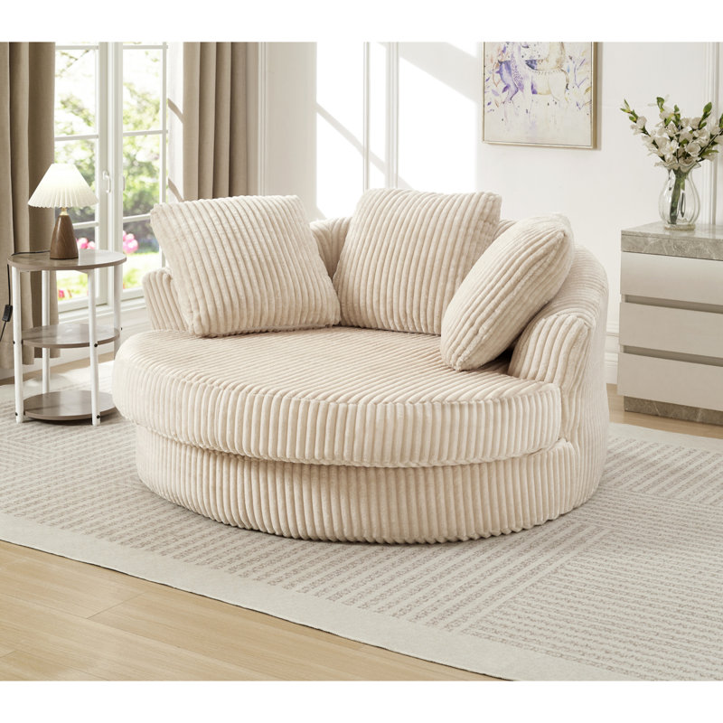 Chaise longue d'intérieur surdimensionnée, en mousse et en ressort, élégance moderne pour le salon