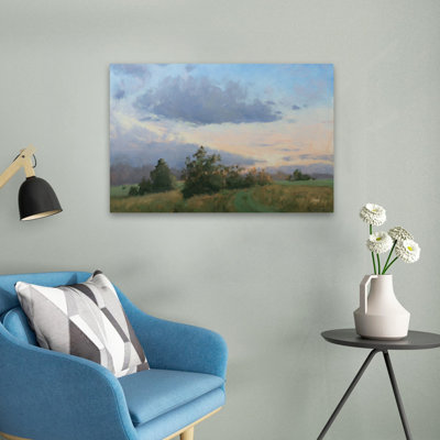«Blue and Clouds Sunset Across The Field», art