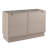 Modern Contemporary 6-Drawer Dresser With Geometric Square Pattern, Taupe Color-2022962277