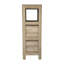 Organisateur de rangement de salle de bain Dune Farmhouse avec tiroirs et tablette ouverte-95375548