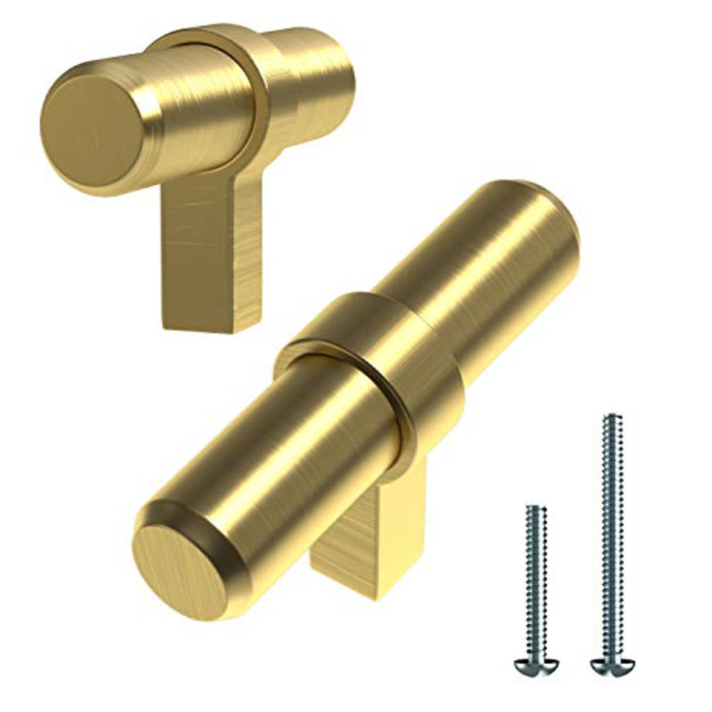 Premium Stainless Steel Banded Bar Pull Multipack, Gold/Brass 