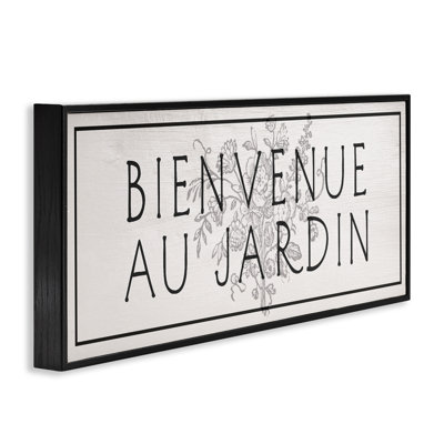 Giclée encadrée «Minimal Vintage Garden Welcome» par Lil 'Rue