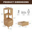 Vitrine en bois avec tiroirs Annice-948403035
