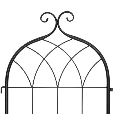 Garden Trellis, 71 x 20 inch Rose Trellis, Garden Flower Rose Trellises with Powder-Coated Finish & Convenient Locking Design, Plant Support Trellises for Flowers, Vegetables, Roses