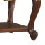 Table de bout en bois massif avec tablette inférieure en chêne miel