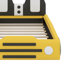 Lit plateforme simple en forme de voiture avec roulettes-771692058