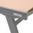 Outdoor Patio Reclining Chaise Lounge with Wheels, Powder-Coated Aluminum Frame and Breathable Sling Mesh, Adjustable Backrest for Poolside and Deck Use-124823769-124823771