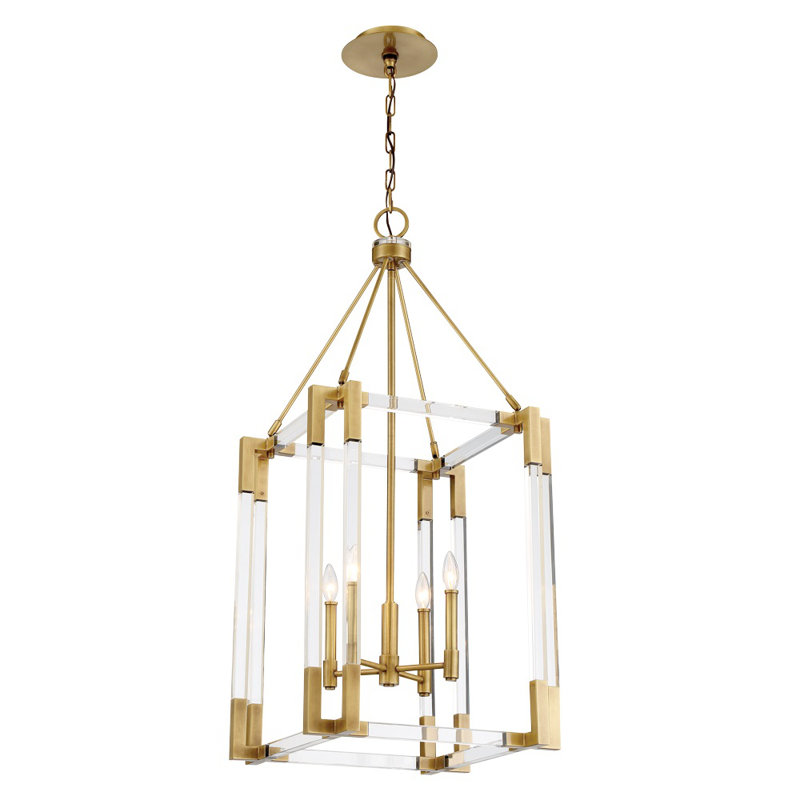Prima Vista 4 - Light Dimmable Square / Rectangle Chandelier