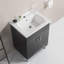 Armoire de salle de bain avec lavabo en céramique-258164631