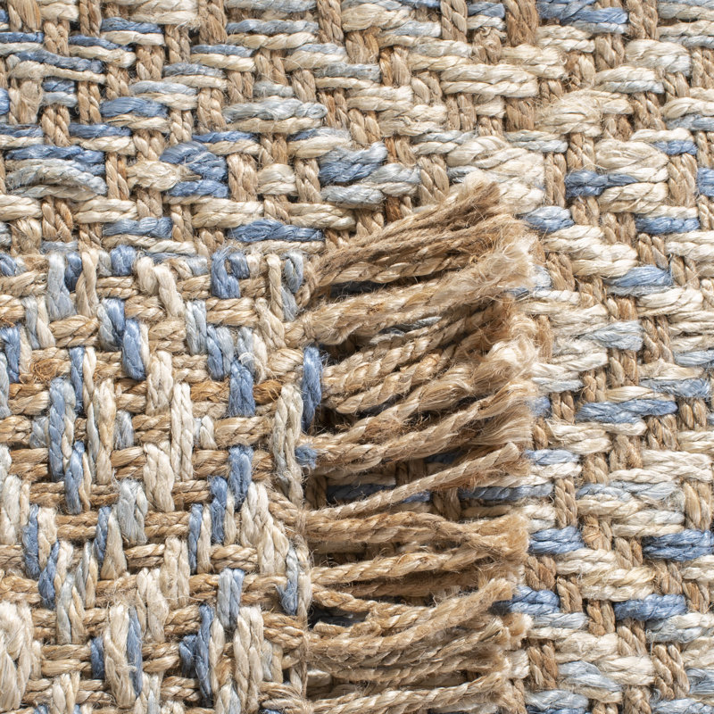 Tapis en jute tissé à la main Leni, Rectangle 4 pi x 6 pi