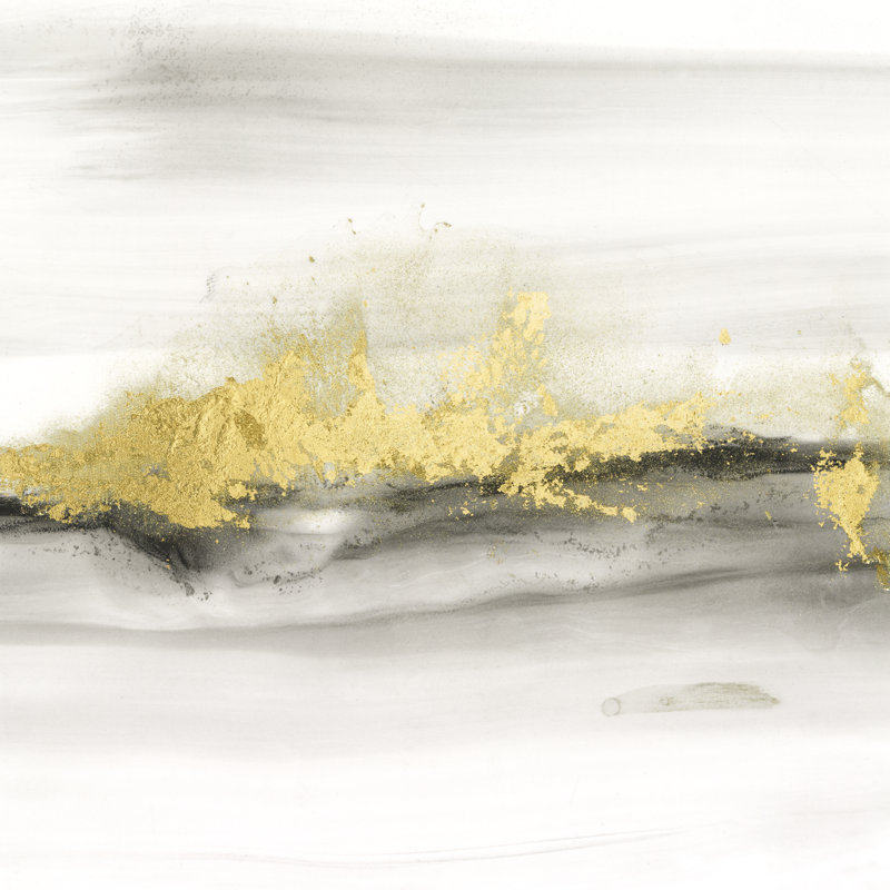 Gold On The Horizon IV by Ethan Harper - Wrapped Canvas Painting, 91cm H x 91cm W