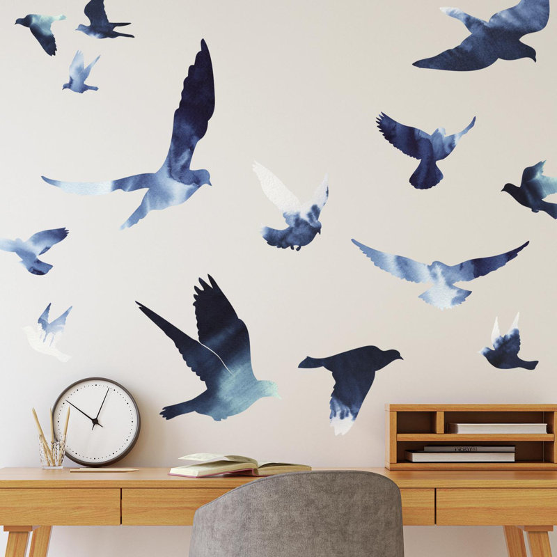 Adhésif décoratif "oiseau" à l’intérieur du vol