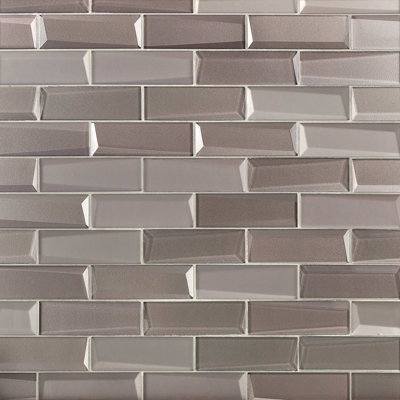 Remington 2x6 Polished Glass Subway Mosaic Tile