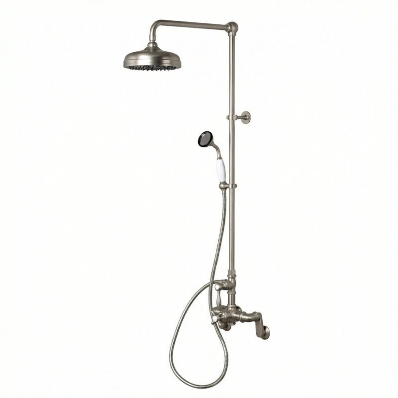 Système de douche thermostatique Sacramento Exposed de Strom Living, Nickel mat