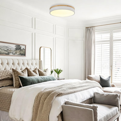 Nordic Dimmable LED Round Flush Mount Ceiling Light 