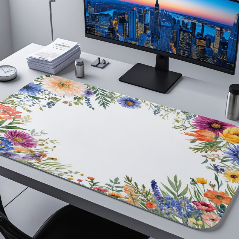 Polyester Desk Pad, 31.5x15.5