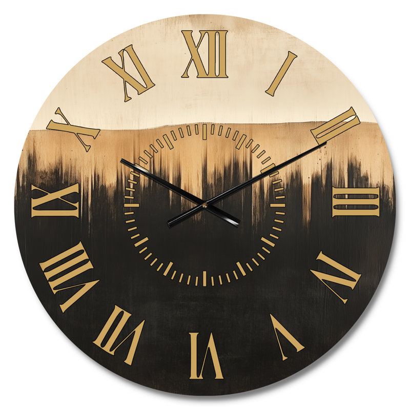  Horloge murale en métal Soft Modern Shapes II - Mid-Century, Petit