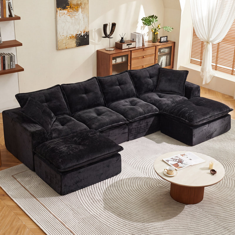 Sectional, Black