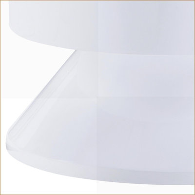 Otith Round Glossy White Coffee Table for Living Room, Fully Assembled with Storage Drawer