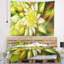 Tapisserie fleur jaune fractale floral-28494302