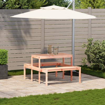 Coshocton Rectangular Outdoor Picnic Table , 110cm cm W 134cm cm D