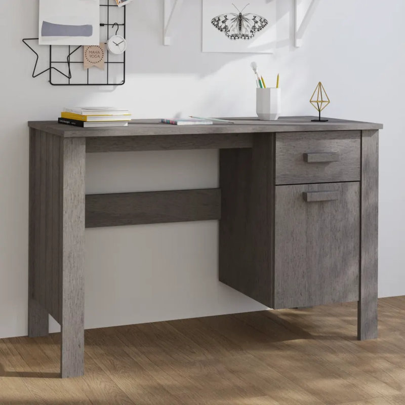 Adside Writing Desk, Light Grey