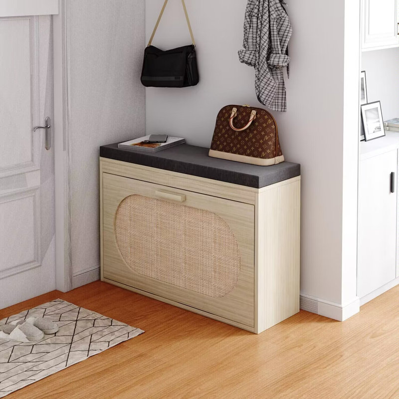 Branam Linen Upholstered Storage Bench