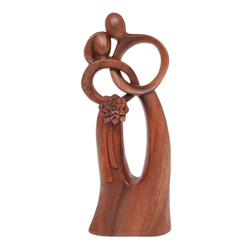 Orren Ellis Handmade Devoted Wood Sculpture