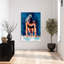Art mural dauphin contemporain-129475980