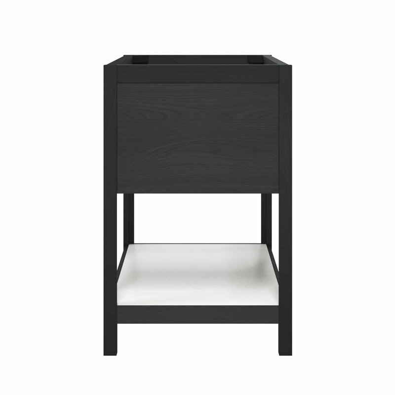 Meuble-lavabo 36 "avec tablette, Minuit / perle